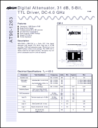 datasheet for AT90-1263 by M/A-COM - manufacturer of RF