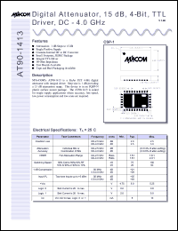 datasheet for AT90-1413TR by M/A-COM - manufacturer of RF