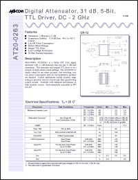 datasheet for AT20-0263 by M/A-COM - manufacturer of RF