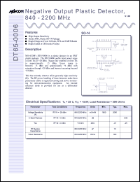 datasheet for DT65-0006-TB by M/A-COM - manufacturer of RF