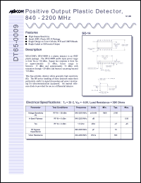 datasheet for DT65-0009 by M/A-COM - manufacturer of RF