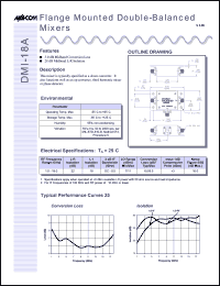 datasheet for DMI-18A by M/A-COM - manufacturer of RF