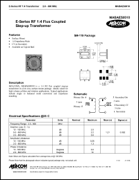 datasheet for MABAES0010 by M/A-COM - manufacturer of RF