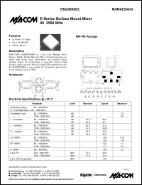 datasheet for MAMXES0042 by M/A-COM - manufacturer of RF