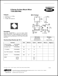 datasheet for MAMXES0008TR by M/A-COM - manufacturer of RF