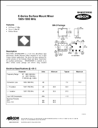 datasheet for MAMXES0006 by M/A-COM - manufacturer of RF