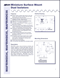 datasheet for MAFRIN0036 by M/A-COM - manufacturer of RF