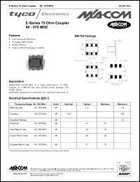 datasheet for ELDC-10LI by M/A-COM - manufacturer of RF