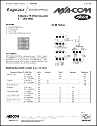 datasheet for ELDC-20 by M/A-COM - manufacturer of RF