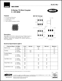 datasheet for ELDC-16LI by M/A-COM - manufacturer of RF