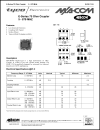 datasheet for ELDC-12LI by M/A-COM - manufacturer of RF