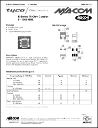 datasheet for EMDC-13-1-75 by M/A-COM - manufacturer of RF