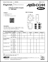 datasheet for EMDC-17-5-75 by M/A-COM - manufacturer of RF
