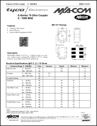 datasheet for EMDC-17-8-75 by M/A-COM - manufacturer of RF