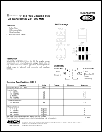 datasheet for MABAES0015 by M/A-COM - manufacturer of RF