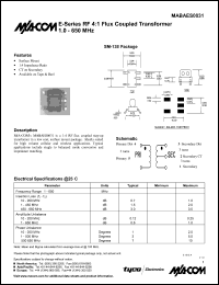 datasheet for MABAES0031 by M/A-COM - manufacturer of RF