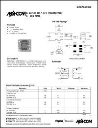 datasheet for MABAES0025 by M/A-COM - manufacturer of RF