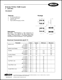 datasheet for MACPES0018 by M/A-COM - manufacturer of RF
