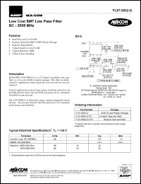 datasheet for FL07-0002-G-RTR by M/A-COM - manufacturer of RF