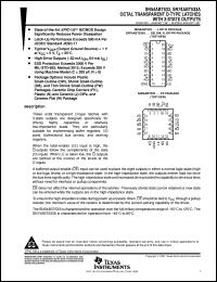 datasheet for SN74ABT533AN by Texas Instruments