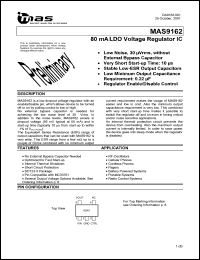 datasheet for MAS9162AST2-T by 