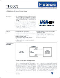 datasheet for TH6503 by 