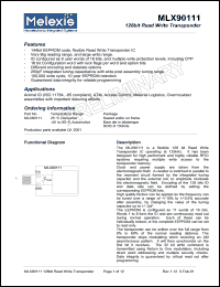 datasheet for MLX90111 by 