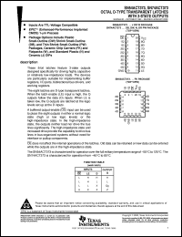 datasheet for SN74ACT373N by Texas Instruments