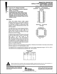 datasheet for SN74ACT573DWR by Texas Instruments