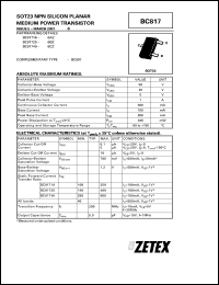 datasheet for BC81740 by Zetex Semiconductor