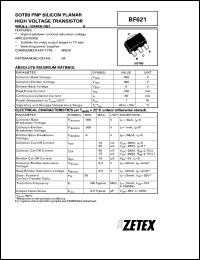 datasheet for BF621 by Zetex Semiconductor