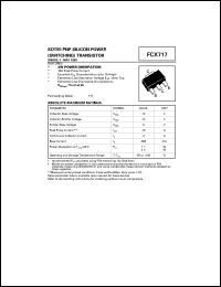 datasheet for FCX717 by Zetex Semiconductor