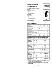 datasheet for FMMT413 by Zetex Semiconductor