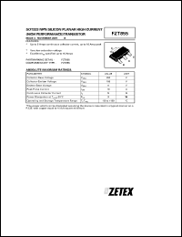 datasheet for FZT955 by Zetex Semiconductor
