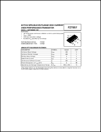 datasheet for FZT957 by Zetex Semiconductor