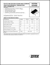 datasheet for FZT948 by Zetex Semiconductor