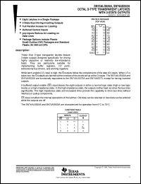 datasheet for SN74ALS533ADWR by Texas Instruments