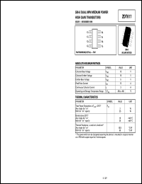datasheet for ZDT617 by Zetex Semiconductor