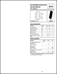datasheet for ZDT6718 by Zetex Semiconductor