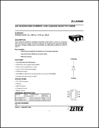 datasheet for ZLLS2000TC by Zetex Semiconductor