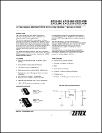 datasheet for ZXCL250E5 by Zetex Semiconductor