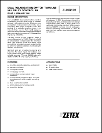 datasheet for ZLNB101N8 by Zetex Semiconductor