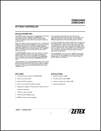 datasheet for ZNBG2000 by Zetex Semiconductor