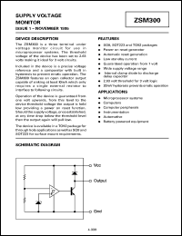 datasheet for ZSM300N8 by Zetex Semiconductor