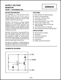datasheet for ZSM530C by Zetex Semiconductor
