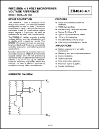 datasheet for ZR40401R41 by Zetex Semiconductor