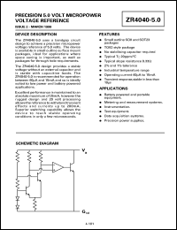 datasheet for ZR40402F50 by Zetex Semiconductor