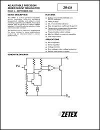 datasheet for ZR431C01 by Zetex Semiconductor