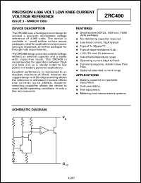 datasheet for ZRC400Y01 by Zetex Semiconductor
