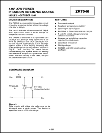 datasheet for ZRT040GB2 by Zetex Semiconductor